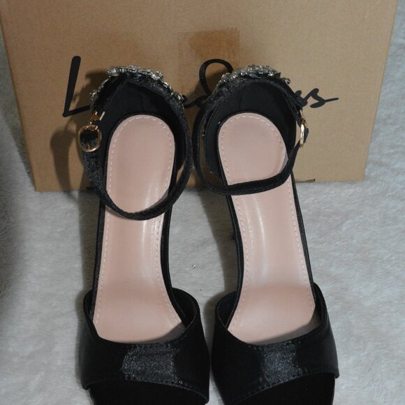 Luxedress Strappy Stilleto Sandals Women's sz 38 - Picture 2 of 7